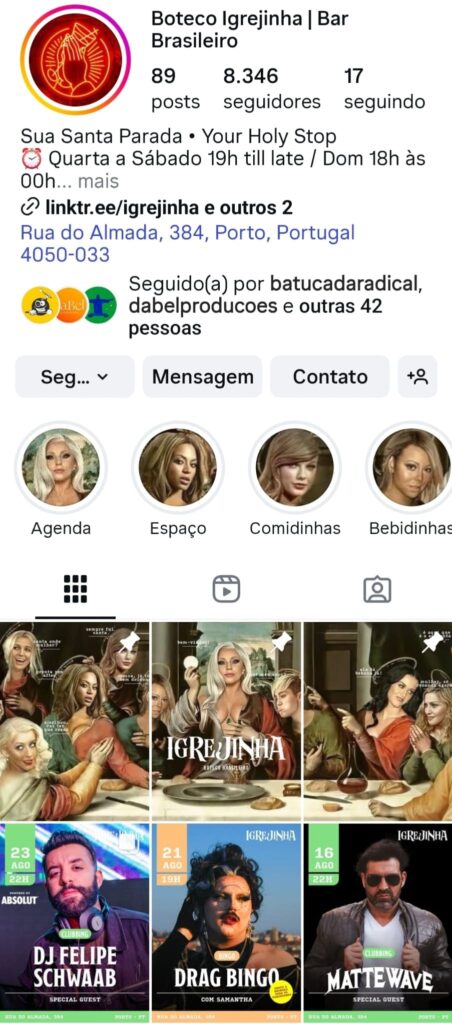 instagram boteco igrejinha porto