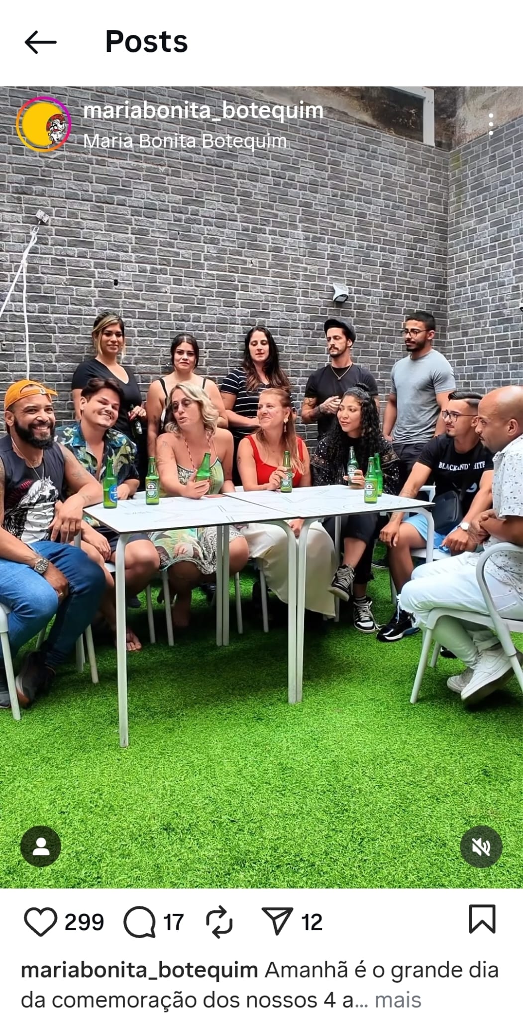 maria bonita botequim rede social